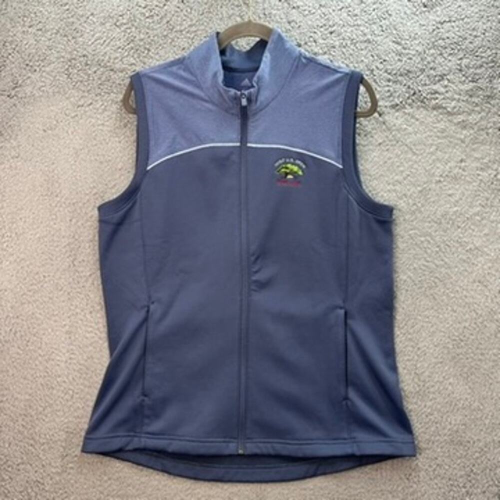 Adidas Women's XL Vest Full Zip Golf US Open 121st Torrey Pines Performance EUC